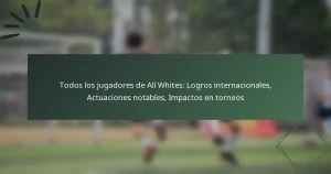 Todos los jugadores de All Whites: Logros internacionales, Actuaciones notables, Impactos en torneos
